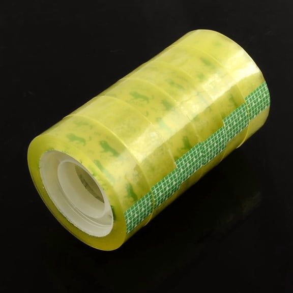 Transparent Adhesive Packing Tape/Carton Sealing Clear 15mm about 12m/roll 6rolls/group