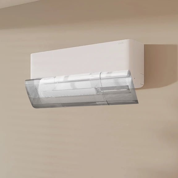 Transparent Air Conditioner Deflector, Adjustable AC Wind Shield Anti-Direct Blowing Cover(Clear,95X17CM)