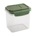 thumbnail image 1 of Transparent Airtight Food Storage Container Kitchen Pantry Organization Sealed Box with Locking Lids for Flour Sugar Dry Goods, UKHBMC | S, Green, 1 of 1
