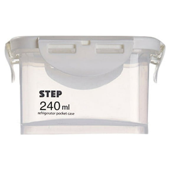 Transparent Airtight Plastic Food Storage Jar 240ML, Snap-Lock Canister for Snacks, Grains, Rice, Sugar, Pantry Organization, Kitchen Fresh-Keeping Container