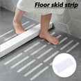 thumbnail image 1 of Transparent Anti-Slip Bathtub Stickers, 5 Pack Safety Strips for Shower, Tub, Stairs, Bathroom Floor, 7.9"x0.8" Tapes, 1 of 9