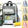 thumbnail image 1 of Transparent Backpack Clear Stadium Approved Bag For Beach Sports Activities Concerts Festivals Events, 1 of 3