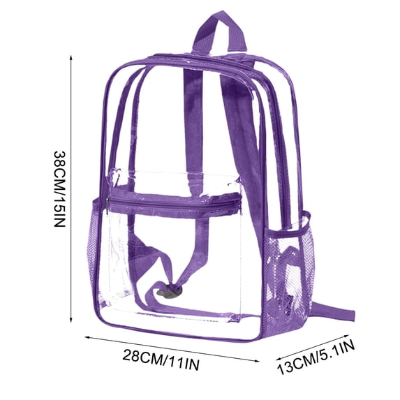 Transparent Backpack Transparent Backpack Beach for Sports Activities and Games in Concert Festival