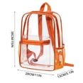 thumbnail image 1 of Transparent Backpack Transparent Backpack Beach for Sports Activities and Games in Concert Festival, 1 of 8