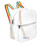 Bravo! Mesh Transparent See Through Backpack - Black - Walmart.com
