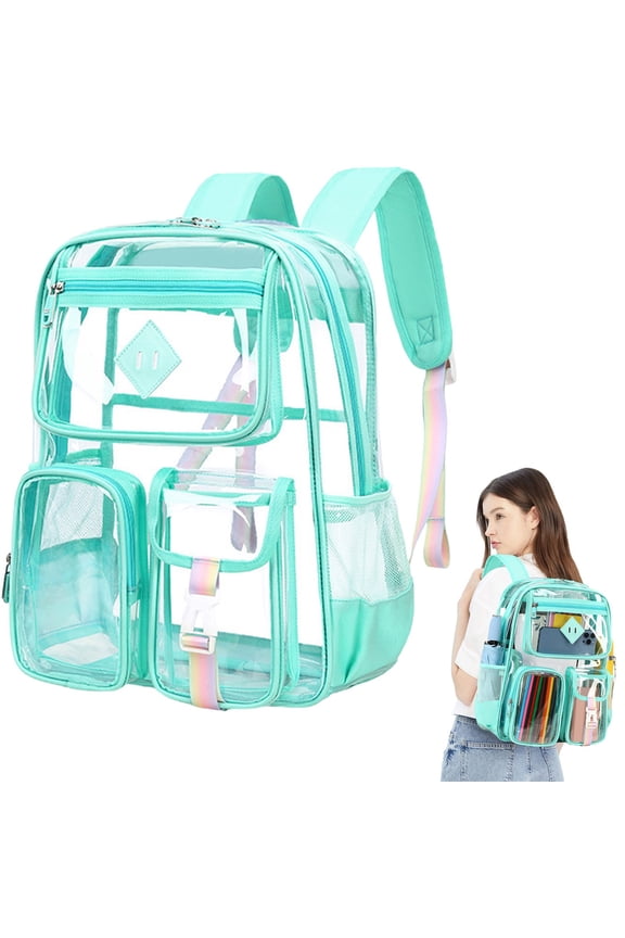 Transparent Backpack for Stadium Approved, See Through Bookbag for , High Quality PVC