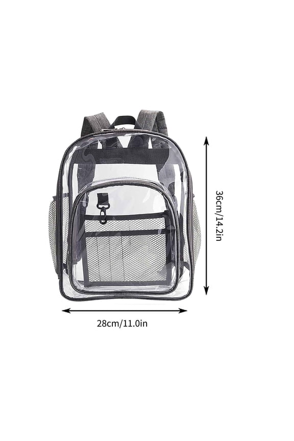 Transparent Backpack with Large Capacity – Durable PVC Material for Easy Visibility and Quick Cleaning, Ideal for Travel and Events