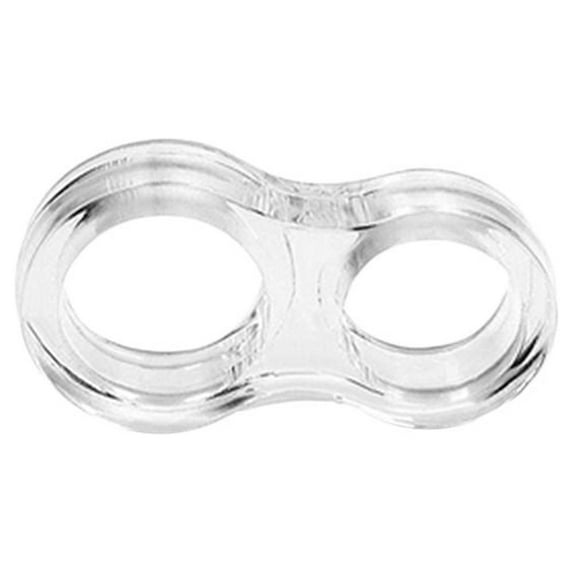 Transparent Bedroom Anti-collision Ring Protection PVC Doors Guard Door Stopper Handle Bumper Wall Protector Stop Bumper CLEAR 1PCS DOUBLE HOLE