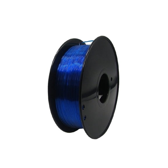 Transparent Blue PETG Filament, 1.75mm +/-0.02mm for Most 3D Printer & 3D Pen, Solid Yarn 3D Printer Accessory, 1KG Neatly Wound