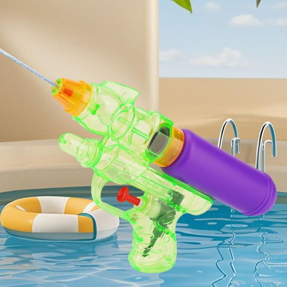 Transparent Body Water Blaster for Clear View, Easy Press Function for Summer Water Play, Ideal for Pool Parties, Beach Vacations, Backyard Splash Fun and Outdoor Water Battle Games with Companions
