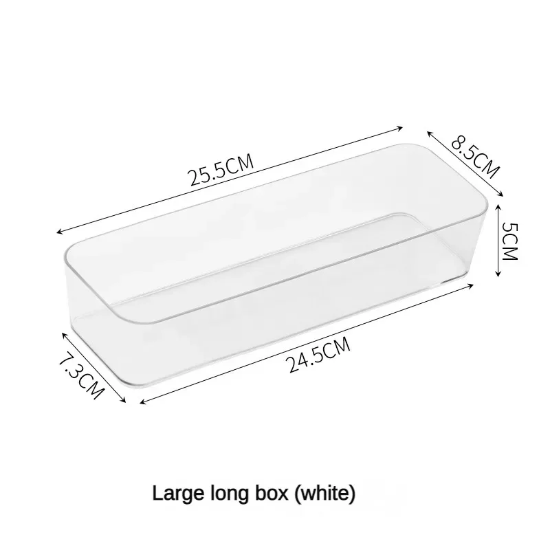 Transparent Box Storage Organizer Desk Plastic Storage Box Container ...