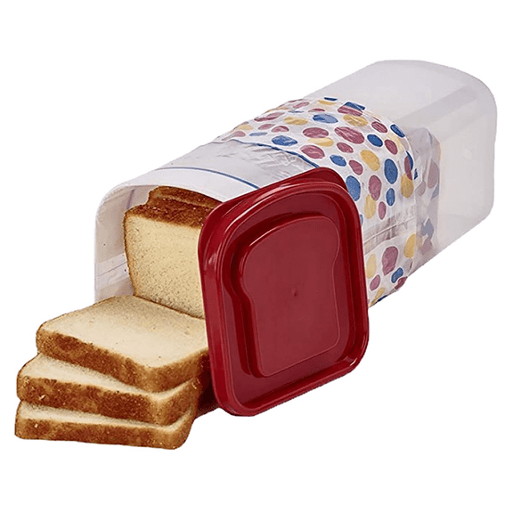 Transparent Bread Box Plastic Fresh-Keeping Toast Storage Holder with Lid Crisper Contai ywm58