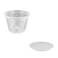 thumbnail image 1 of Transparent Breathable Orchid Flower Pot Plastic Root Control Pot Clear Plant Cup for Phalaenopsis Dendrobium Gardening Indoor Nursery Planter with Drainage Support Durable Lightweight Design, 1 of 7