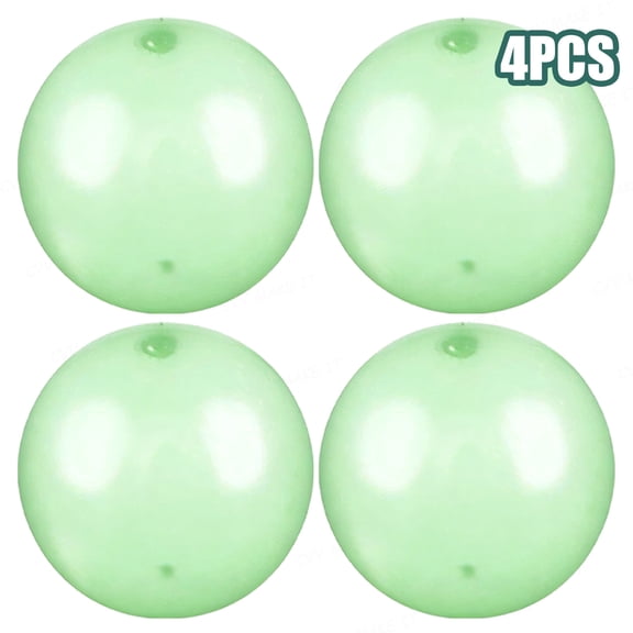 Transparent Bubble Ball Reusable Tear-Resistant Inflatable Water Ball DIY Decompression Squishy Toy for Kids Party Favors & Outdoor Play,Green 4PCS