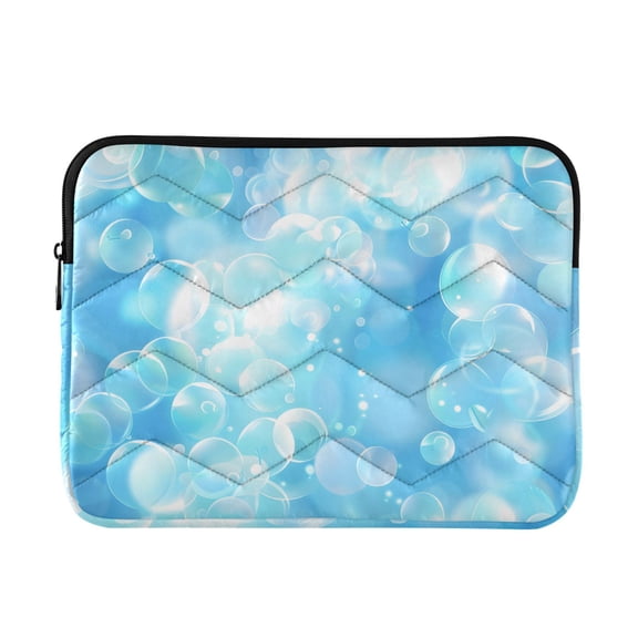 Transparent Bubbles Quilted Laptop Protective Cases Computer Sleeves Tablet Bags Briefcases M