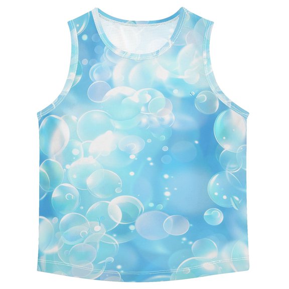 Transparent Bubbles Vest Undershirt Tank Top Sleeveless Quick Dry 4T
