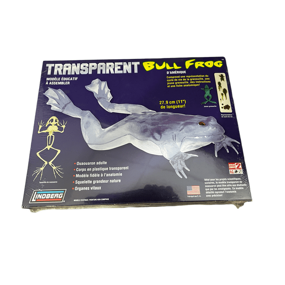 Transparent Bull Frog 11"