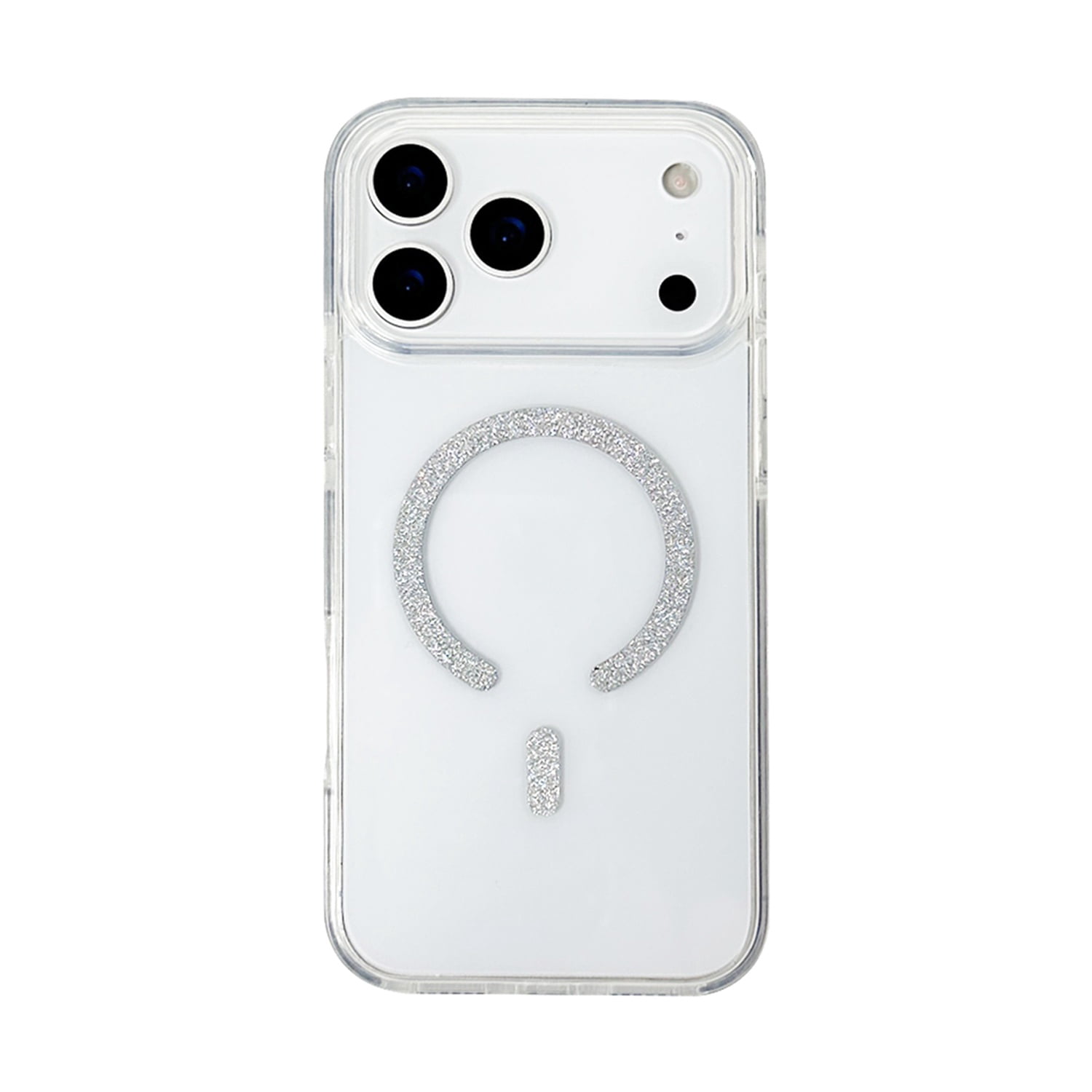 Transparent Bumper Case with MagSafe for iPhone 17 Pro Max - Silver