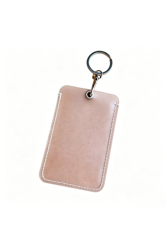 Transparent Bus Card Holder with Key Ring Convenient ID Card Bags Access Cards Protective Cases