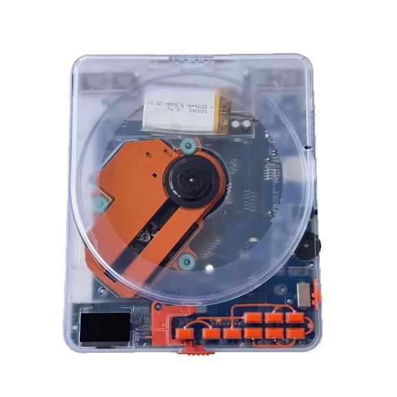 Transparent CD Player Portable English Learning Repeater CD Disc Album MP3 Player Music CD Player Transparent