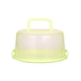 thumbnail image 1 of Transparent Cake Storage Box with Lid | Airtight Fresh-Keeping Container | Cupcake & Snack Organizer | 26 x 22.5 x 13.5cm | Blue, Green, White Options, 1 of 5