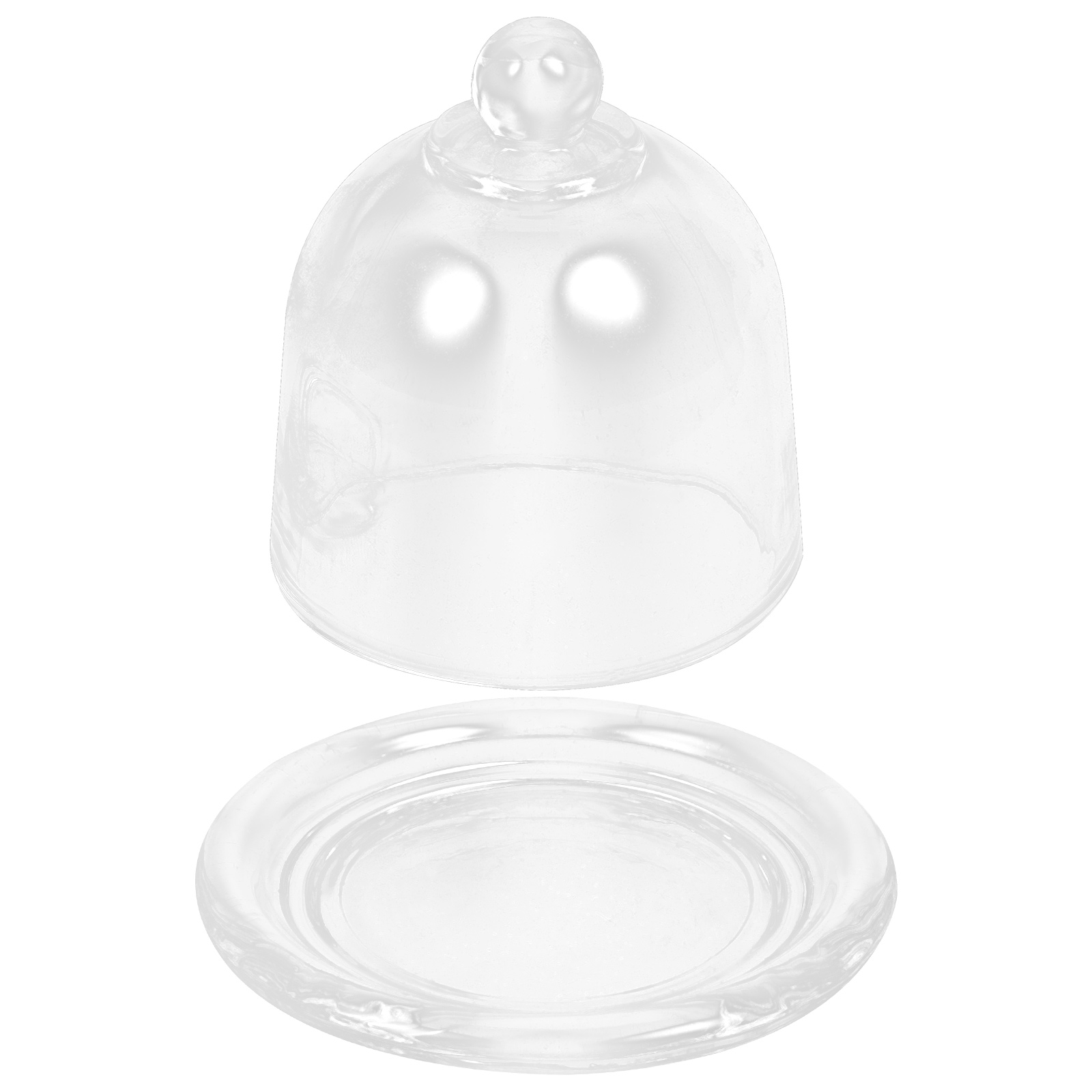 Transparent Cake Tray With Dome Tabletop Cake Stand Cupcake Display