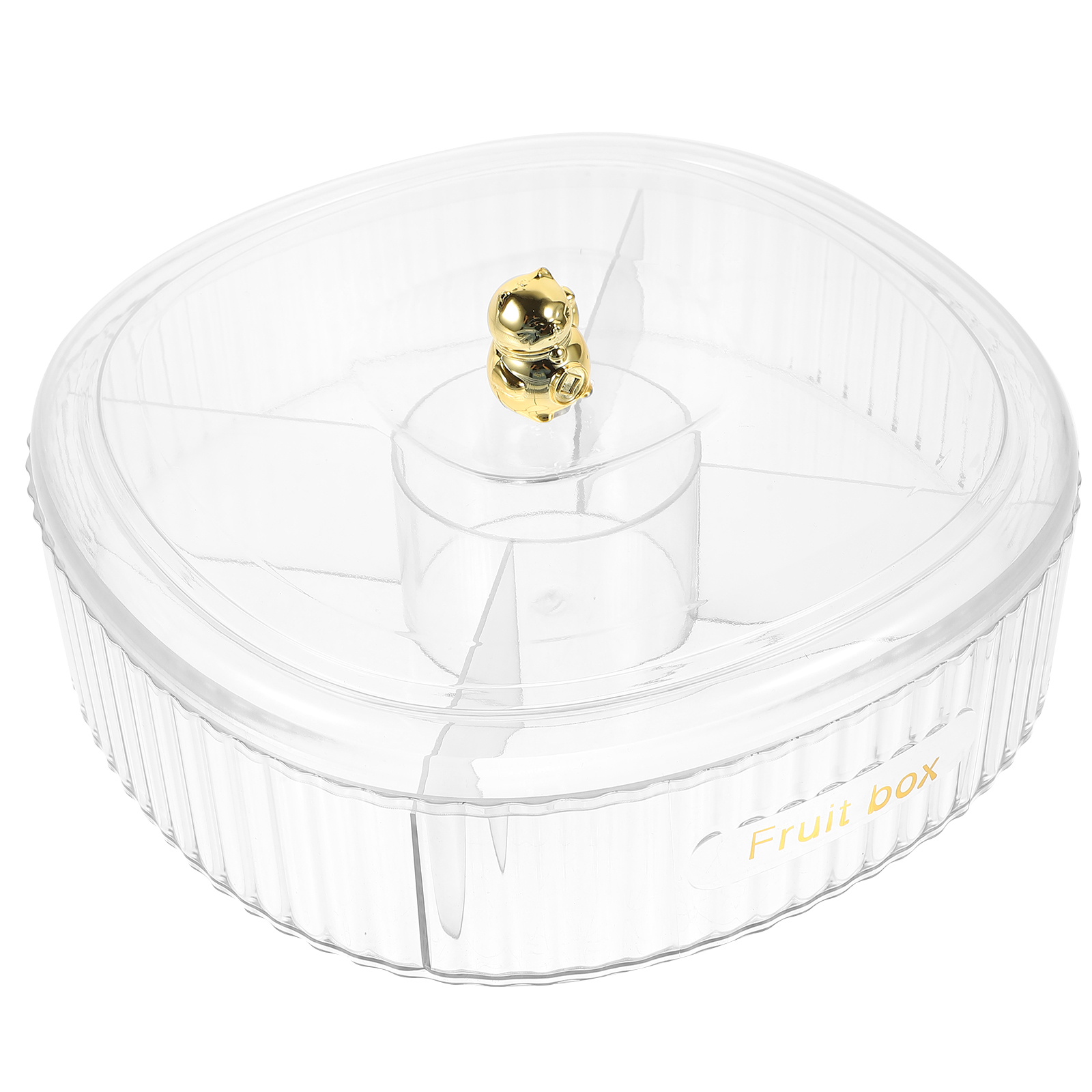 Transparent Candy Container Wedding Boxes Divided Dried Fruit Serving