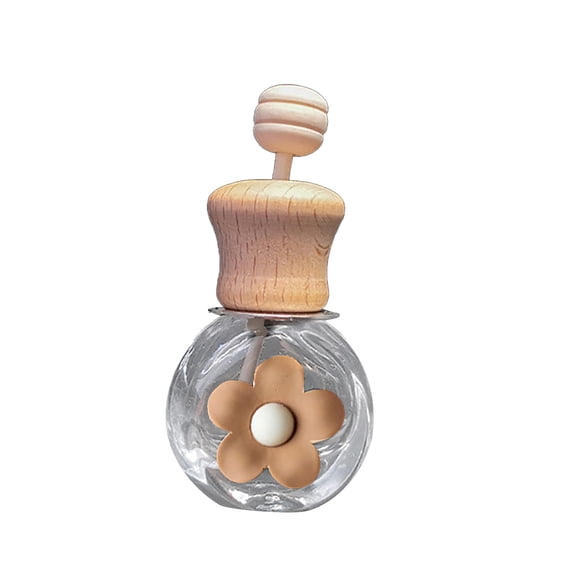 Transparent Car PerfumesAir Freshener Empty Glass Bottle Oil Diffuser Container Interior Accessories