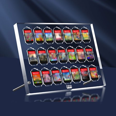 Transparent Card Slots Acrylic Lightweight for Nintendo Switch Game Card Protective Box Games Storage Box Game Card Case 21 PCS