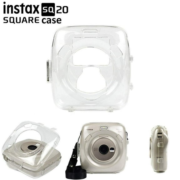 Transparent Case for Fujifilm Instax Sqaure SQ20 Camera, EpicGadget Transparent Clear Hard Plastic Protective Case Cover with Adjustable Shoulder Strap for Fujifilm Instax Sqaure SQ20 Camera (Clear)