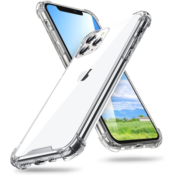 Entronix Clear Case Compatible with iPhone 11 Pro Max, Protective Slim Cover