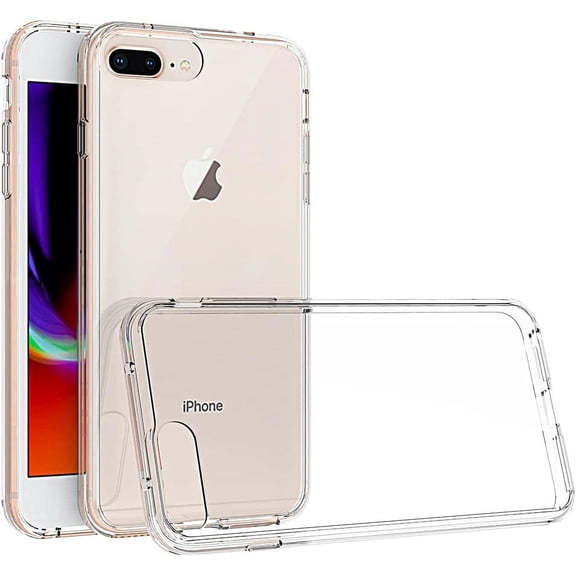 Entronix Clear Case Compatible with iPhone 8 Plus / iPhone 7 Plus, Shockproof Hard Cover