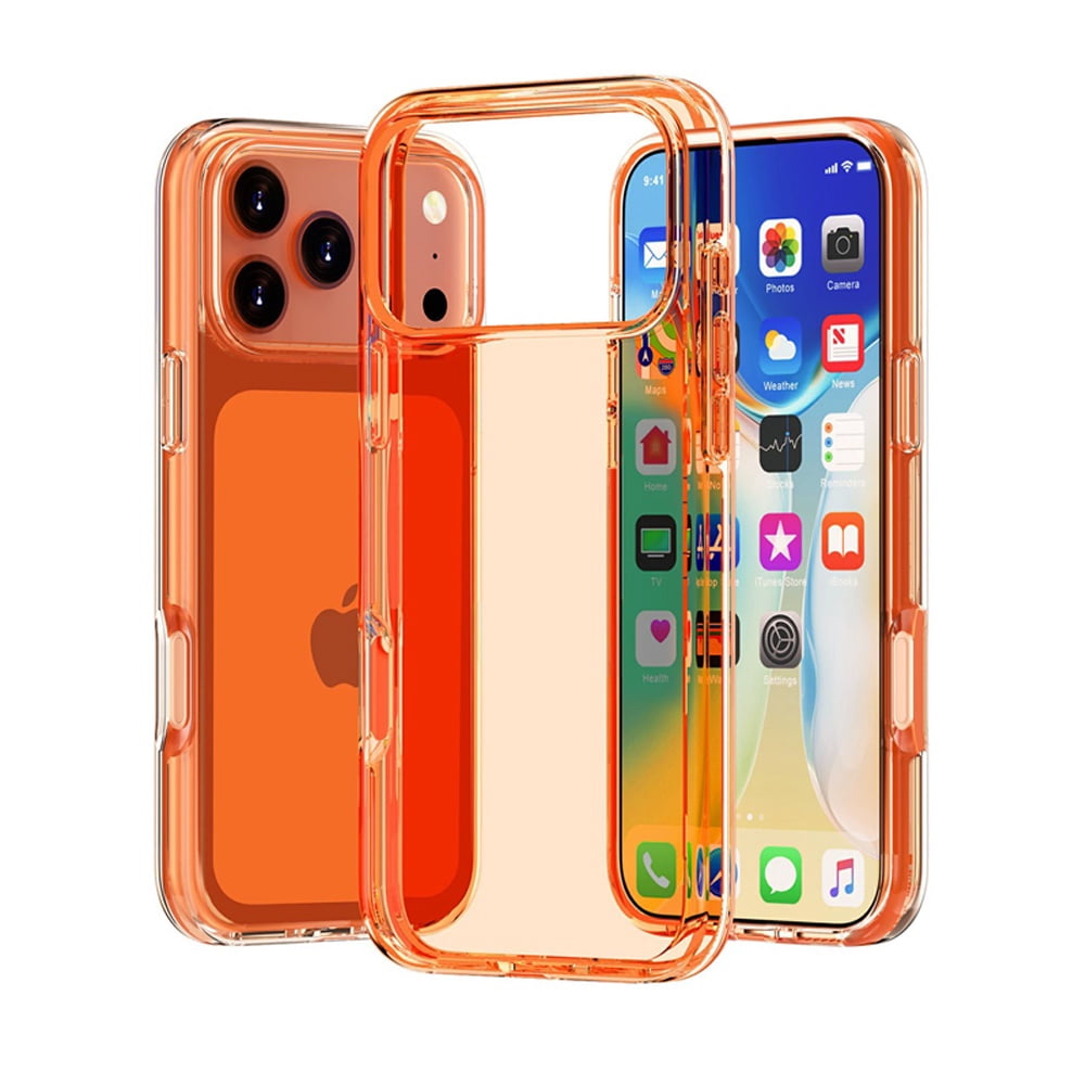 Transparent Case for iPhone 17 Pro - Orange