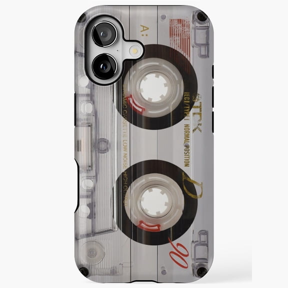 Transparent Cassette Retro Music Case for iPhone 17 16 15 14 13 12 11 Pro Max