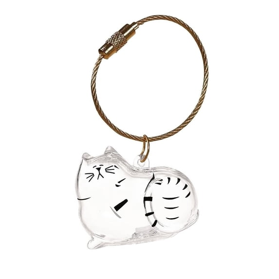 Transparent Cat Hair Storage Box Hanging Decoration Capsule Shape Keepsake Ornament for Pet Fur Memory Gashapon Style Clear Display Case for Pet Owners Keepsake Gifts