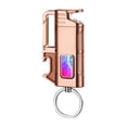 thumbnail image 1 of Transparent Chamber Butane Lighter, Windproof Jet Flame Lighter, Adjustable Refillable Metal Lighter, LED Keychain Torch Lighter, Portable Outdoor Flame Lighter, Multifunctional Gift, 1 of 3
