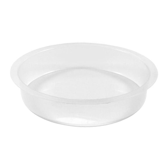 Transparent Circular Bird Feeder for Garden Observation Eco-Friendly PP Material 7 x 6 Inches