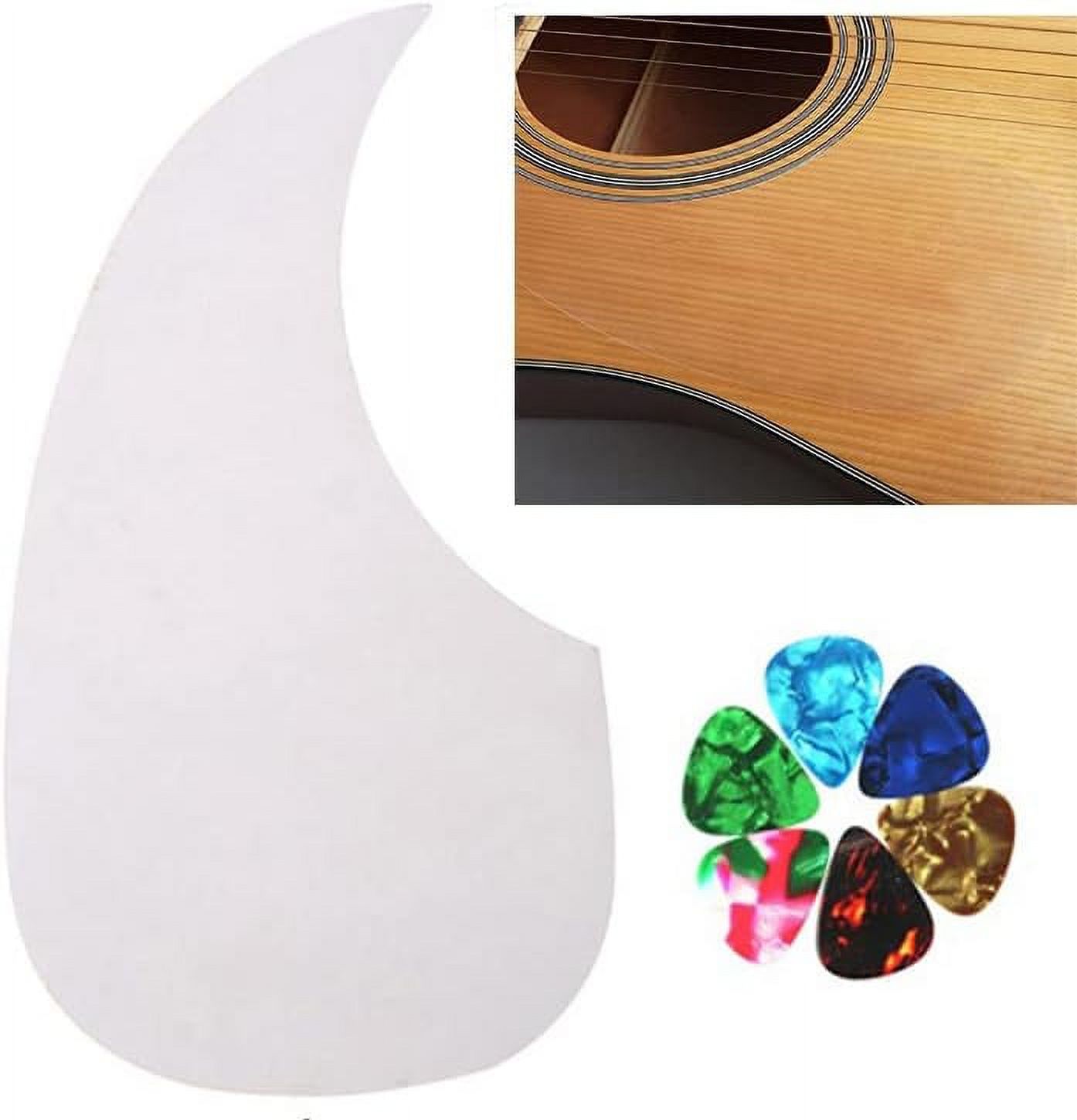 Transparent Clear Acoustic Guitar Pickguard Scratch Sticker, Left