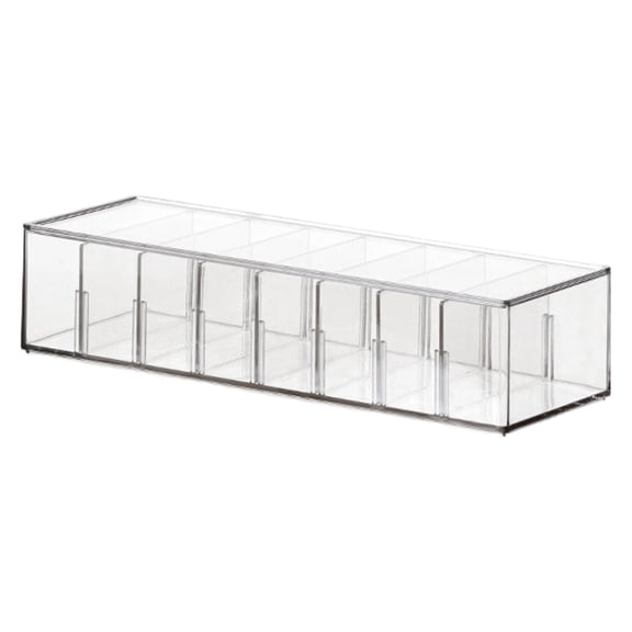 Transparent Clear Acrylic Box Organizer Tray For Drawer Insert And Countertop Business Card And Data Cable Organization For Home Office Desk And Display Rack Versatile Storage For Small Items Keeps D