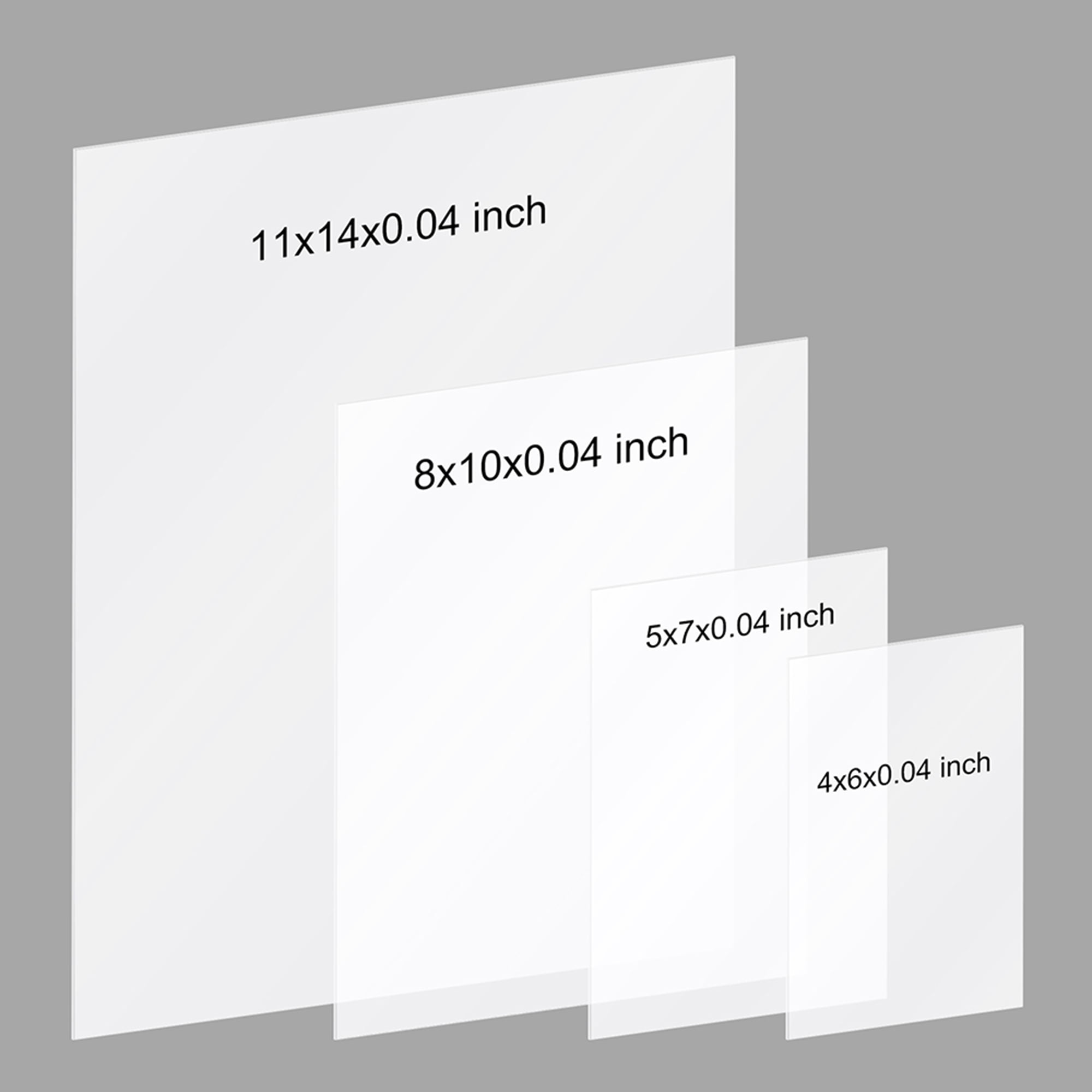 16 PCS 4x6 Acrylic Sheet, 0.04 Thick Plexiglass Sheet