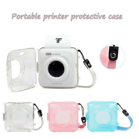 Transparent Clear Camera Case with Shoulder Strap for Mini - Protective & Easy to Use*1 protective shell, 1 suspension rope