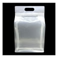 Transparent Clear Flat Bottom Food Organization Storage StandUp Zip