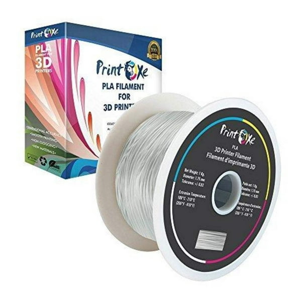 Transparent / Clear PLA 3D Printer Filament - 1 Kg.. Spool
