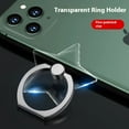 thumbnail image 1 of Transparent Clear Cell Phone Ring Grips Holder Kickstand 360° Rotation Finger Ring Stand for iPhone, 1 of 7