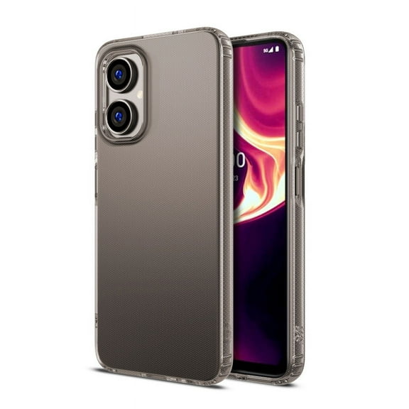 Transparent Clear Series Candy Skin Cover Slim Fit Rubber Gel Gummy Silicone TPU Case for Boost Celero 5G (2024) - Smoke