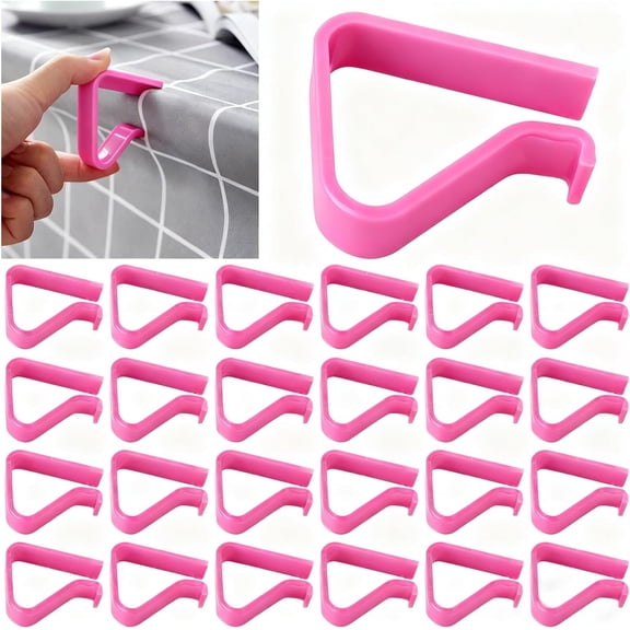 Transparent Clear Tablecloth Clips, Plastic Table Cloth ClipsTable Cover Holder ClampsTable Cloth Holder for Christmas Home Wedding Party Indoor Outdoor Camping Picnic