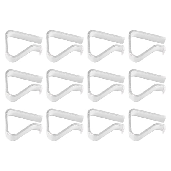 Transparent Clear Tablecloth Clips, Plastic Table Cloth Clips, Windproof Table Cover Holder Clamps, Table Cloth Holder for Home Wedding Party Christmas Outdoor Indoor Picnic Camping