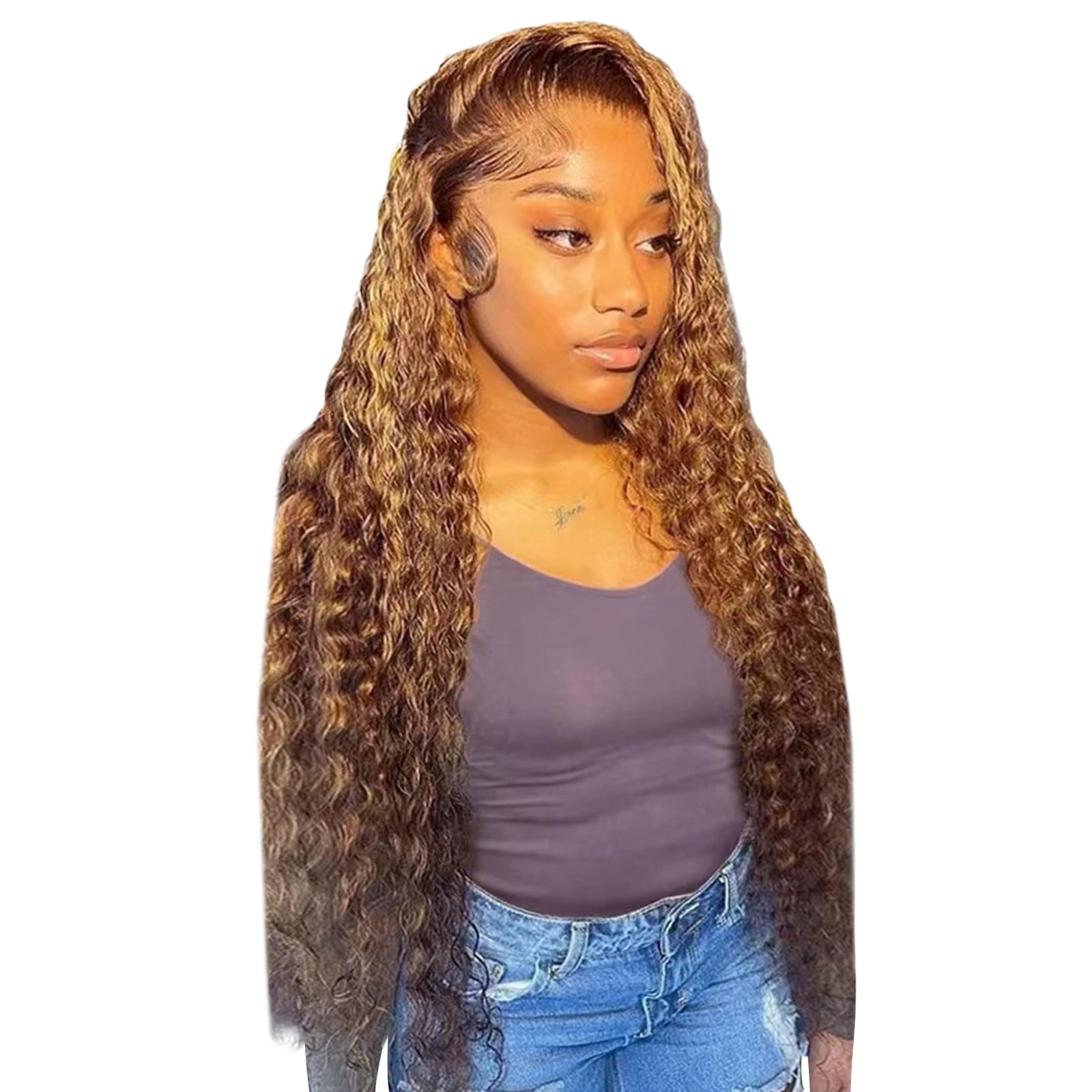 Transparent Closure Curly Short Hair Wigs for Women Short Human Curly ...