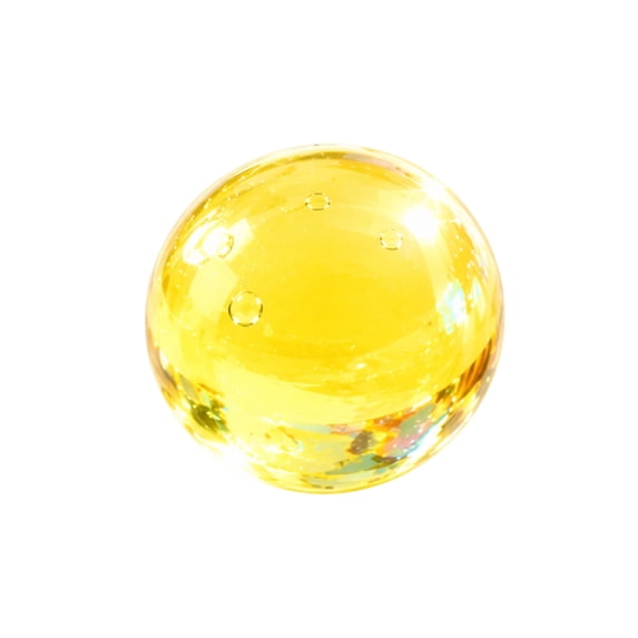 Transparent Coconut Oil Squishy Stress Ball, Slow Rising Clear Squeeze Fidget Toy, Anxiety Relief Sensory Toy for Party Favors Yellow