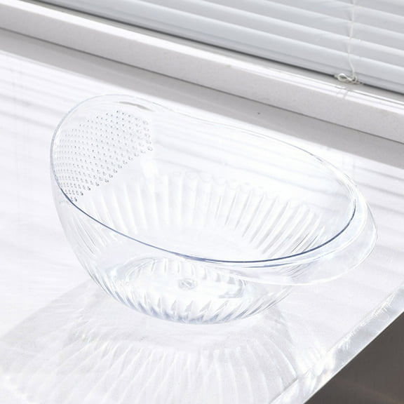 Transparent Colander Strainer Basket for Washing Fruits Vegetables and Rice Kitchen Storage